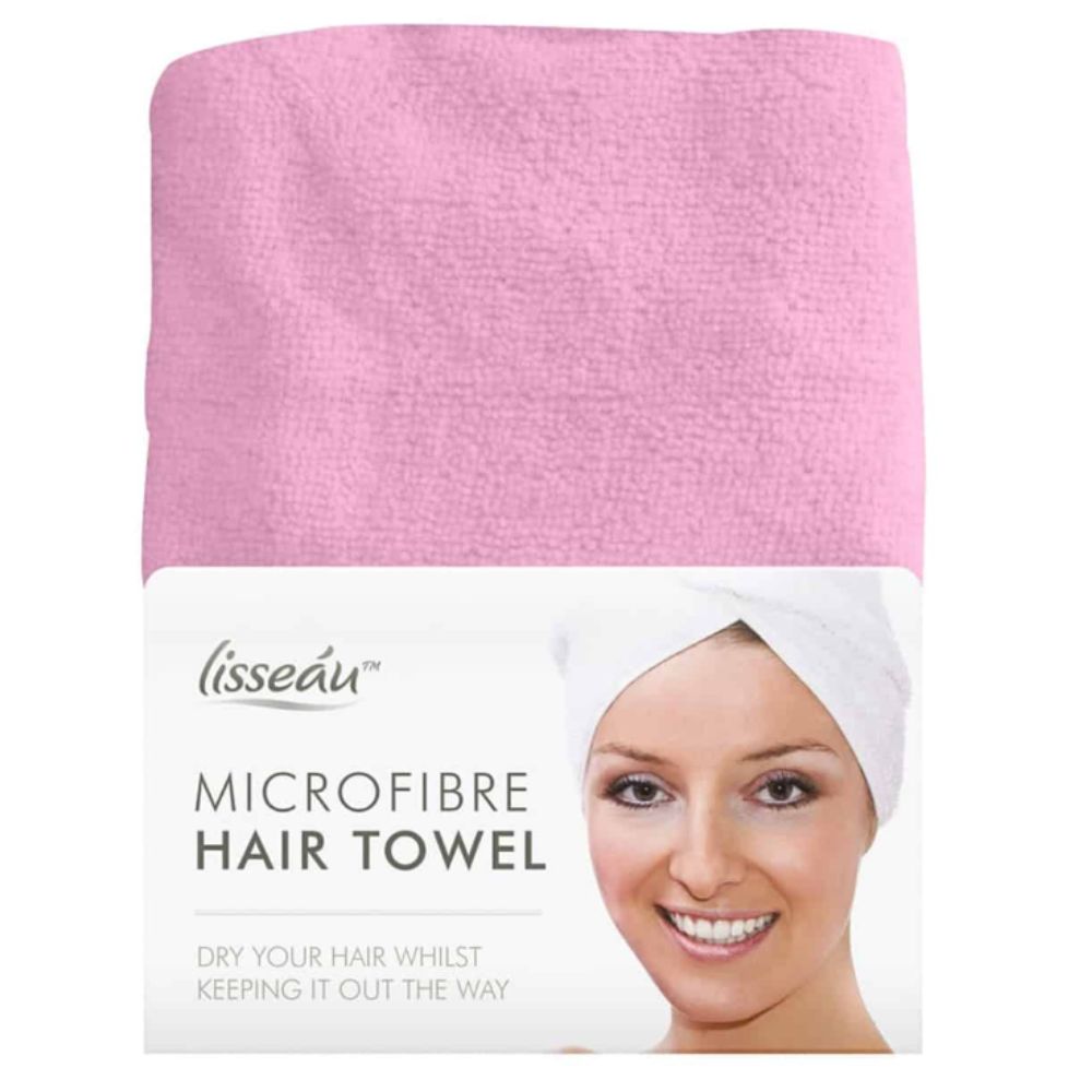 Lisseáu Toalla De Microfibra Para El Cabello Pink