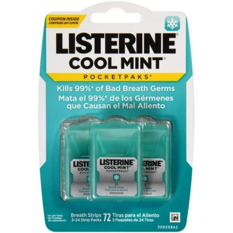 Listerine Tiras Cool Mint 72 Und