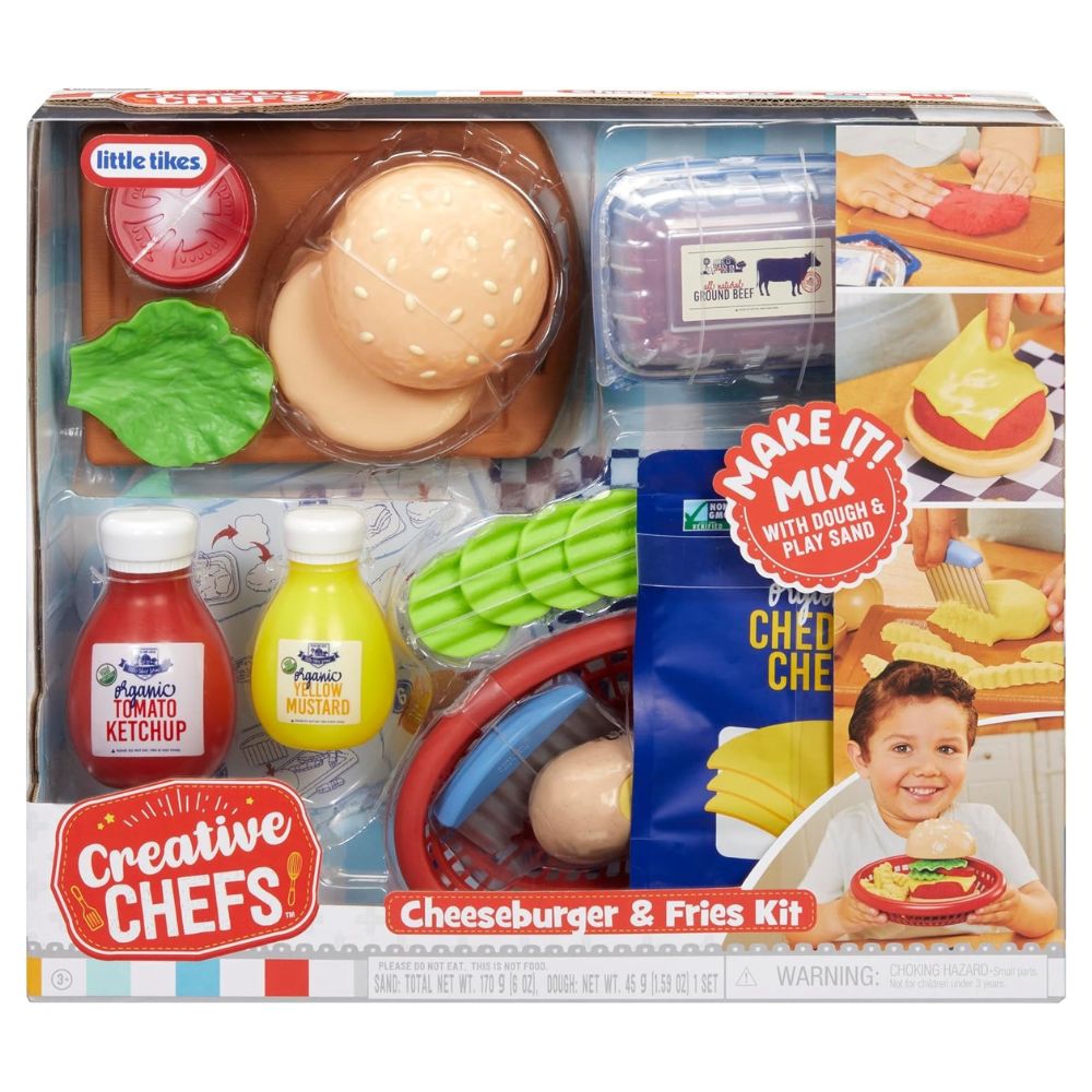Little Tikes Creative Chef Play Set Cheeseburger & Frites 3+
