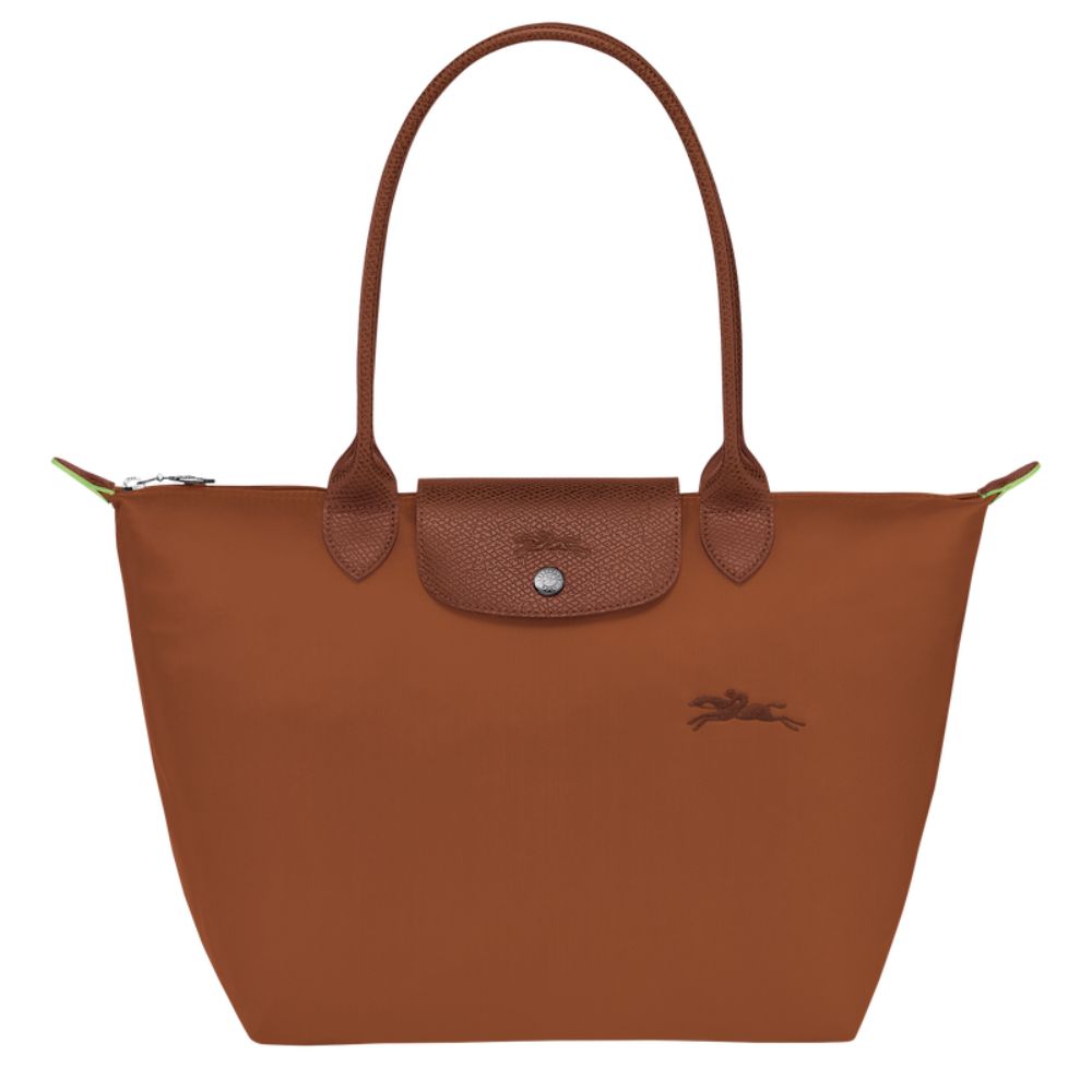 Longchamp Cartera Le Pliage Shoulder Bag Medium Color Cognac