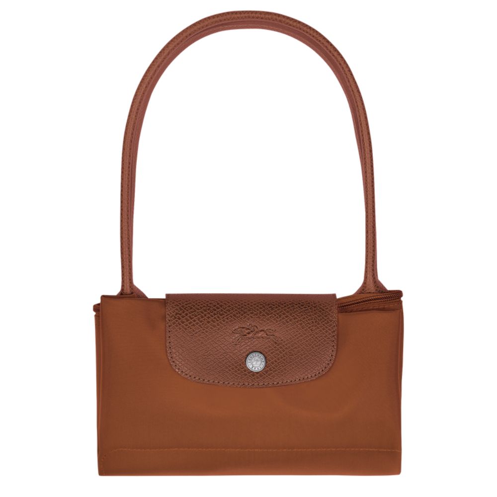 Longchamp Cartera Le Pliage Shoulder Bag Medium Color Cognac