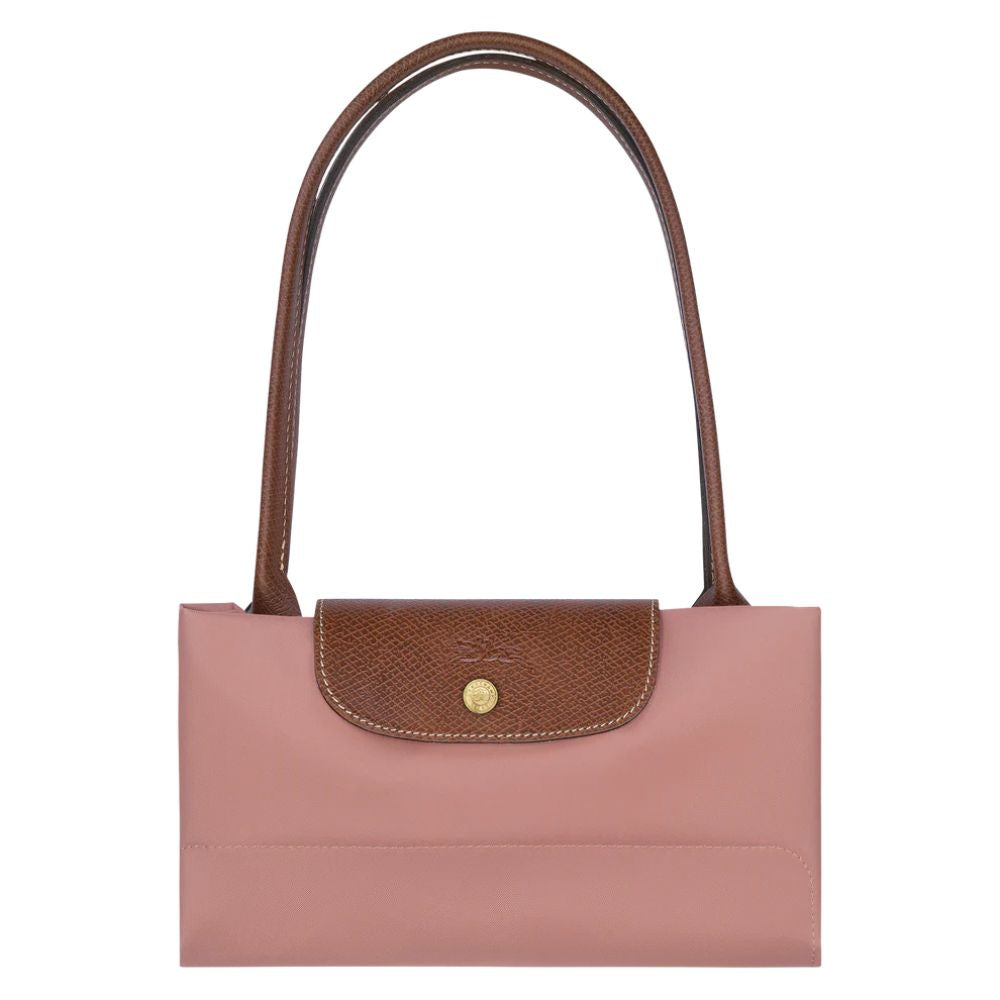 Longchamp Cartera Le Pliage Shoulder Bag Medium Color Pink Tea