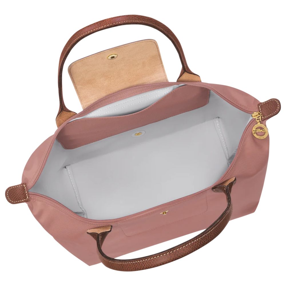 Longchamp Cartera Le Pliage Shoulder Bag Medium Color Pink Tea