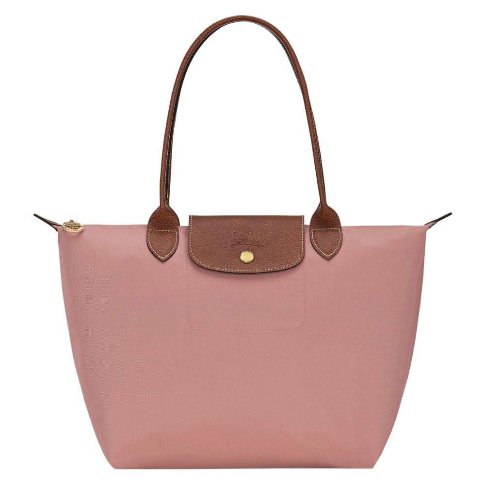 Longchamp Cartera Le Pliage Shoulder Bag Medium Color Pink Tea