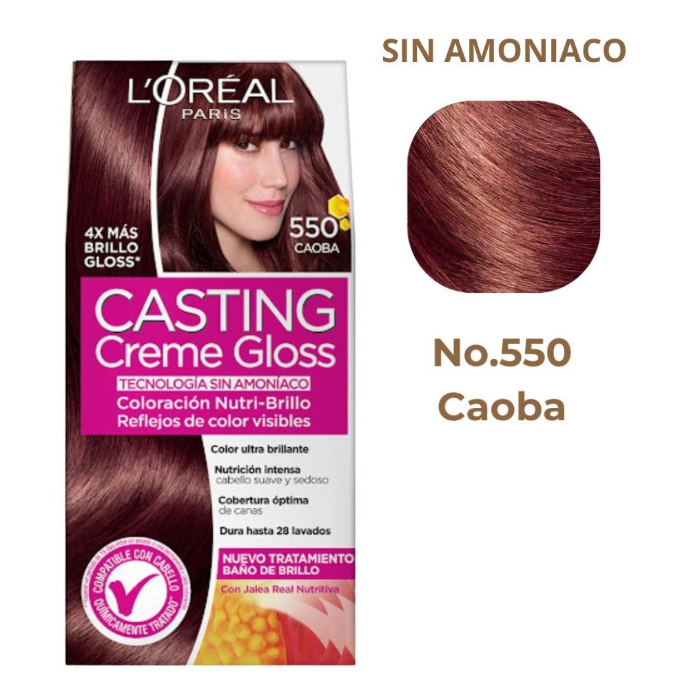 L'oreal Tinte Casting Creme Gloss 550 Caoba Sin Amoníaco