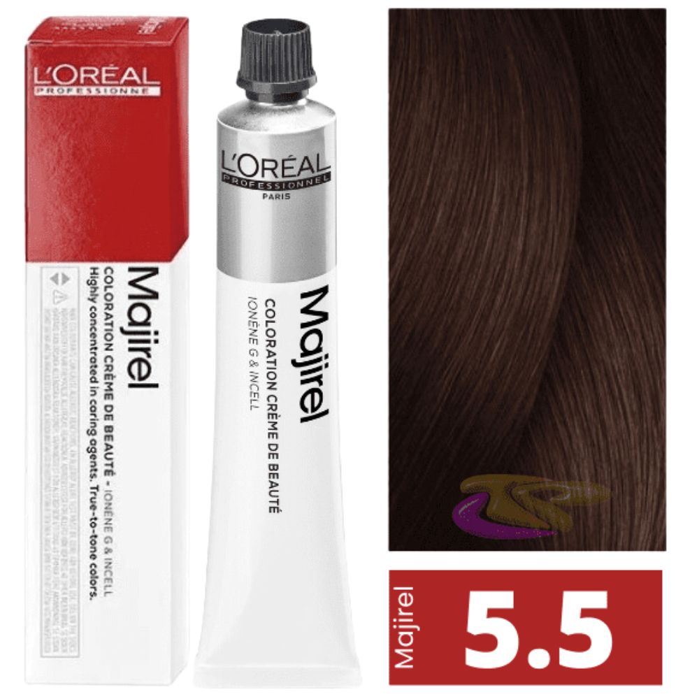 Tinte Loreal Majirel 5.5 Castaño Claro Caoba 50ml