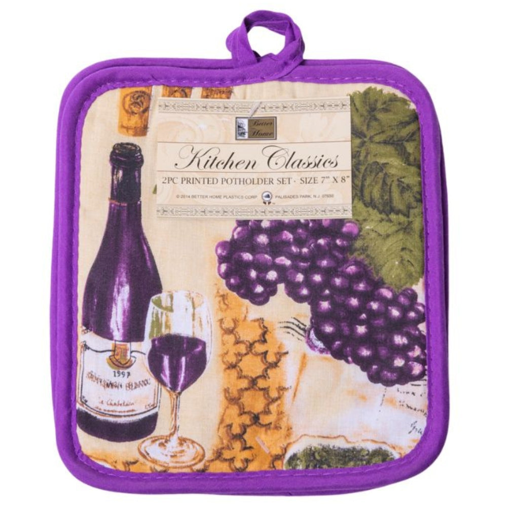 Potholder Set 2 Pieces Kitchen Classics