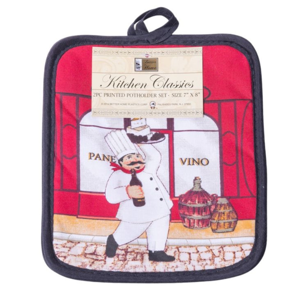 Potholder Set 2 Pieces Kitchen Classics