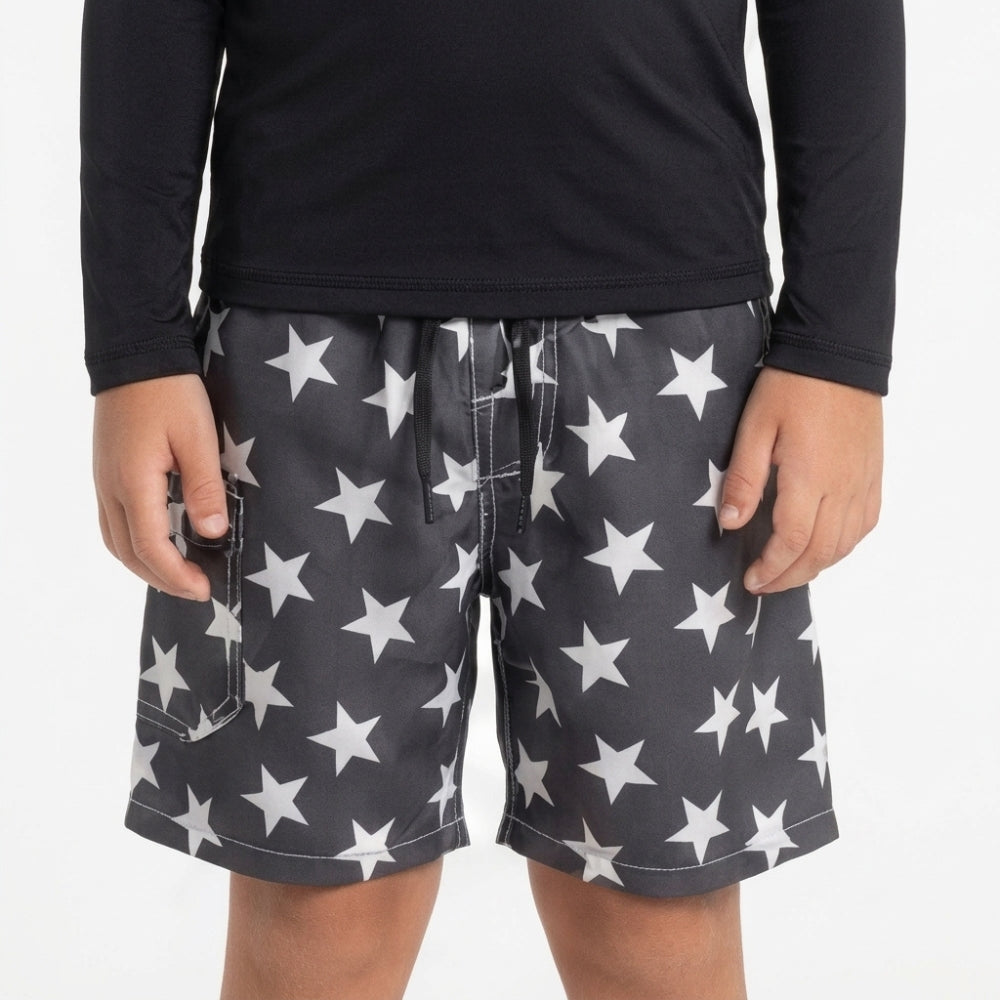 Mania de Ti Short De Baño Para Niños Estampado Estrellas
