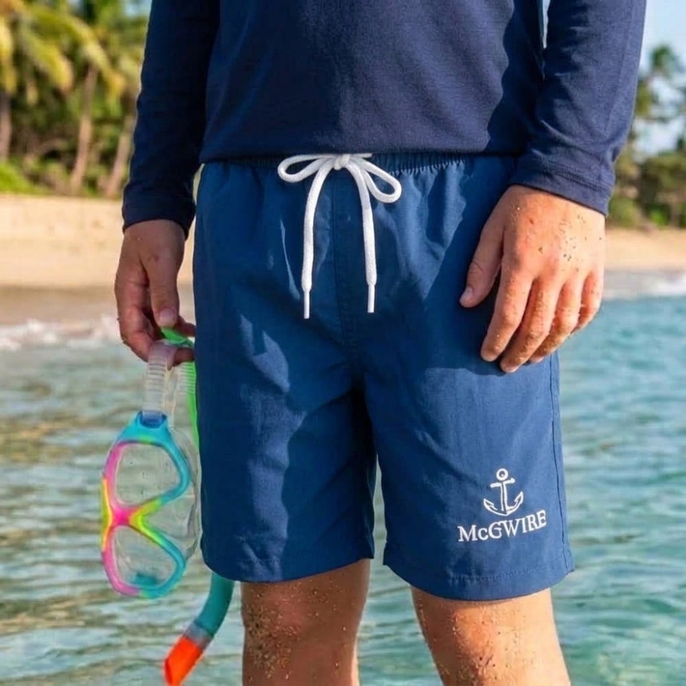 Mania de Ti Short De Baño Para Niños Azul Rey