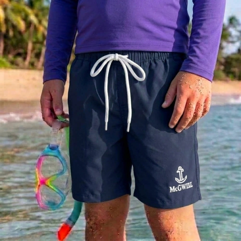 Mania de Ti Short De Baño Para Niños Azul Marino
