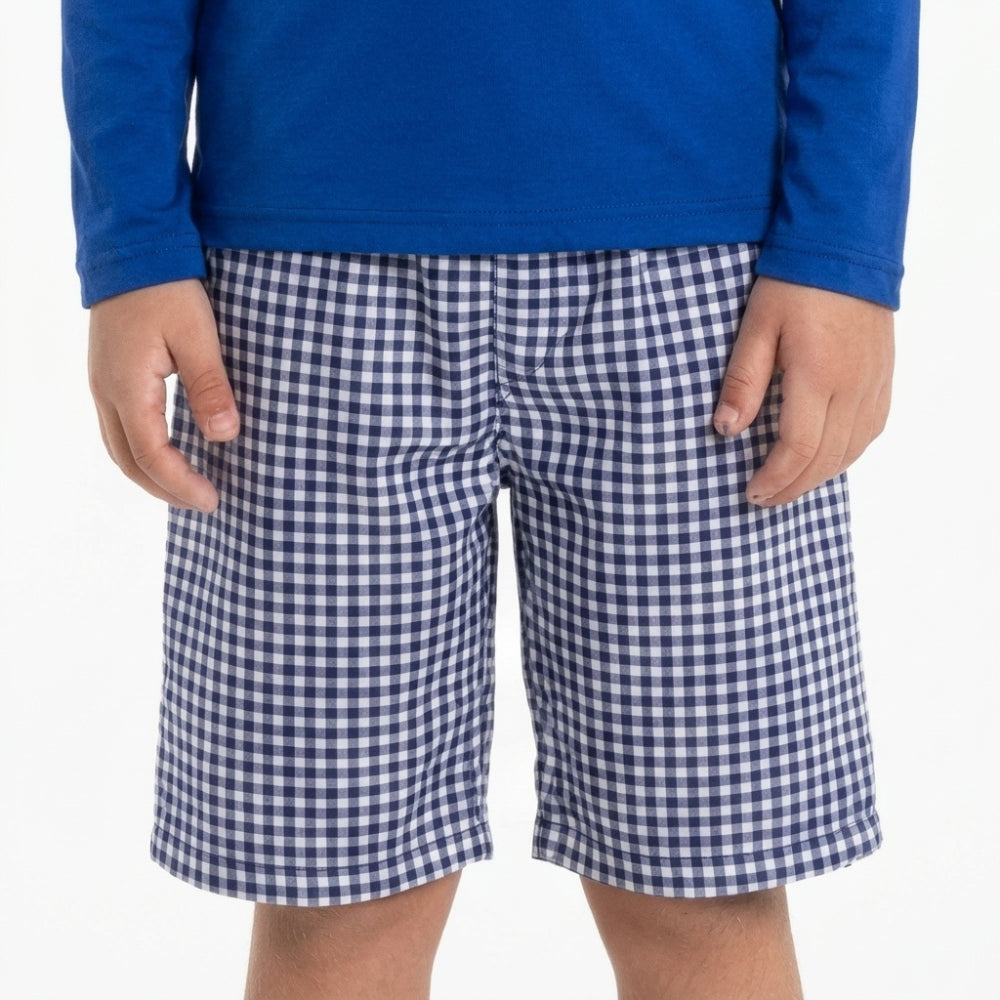 Mania de Ti Short De Baño Para Niños Estampado A Cuadros