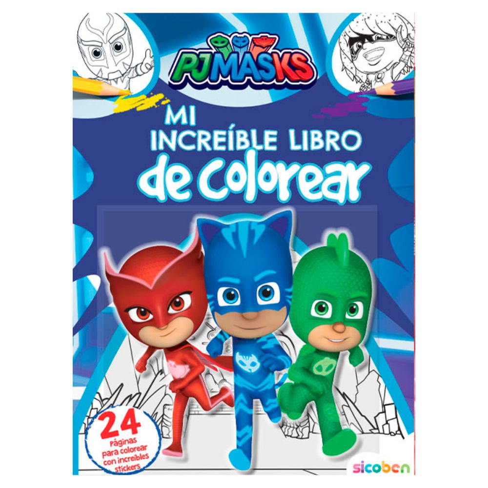 PjMasks Mi Increible Libro De Colorear 24 pag