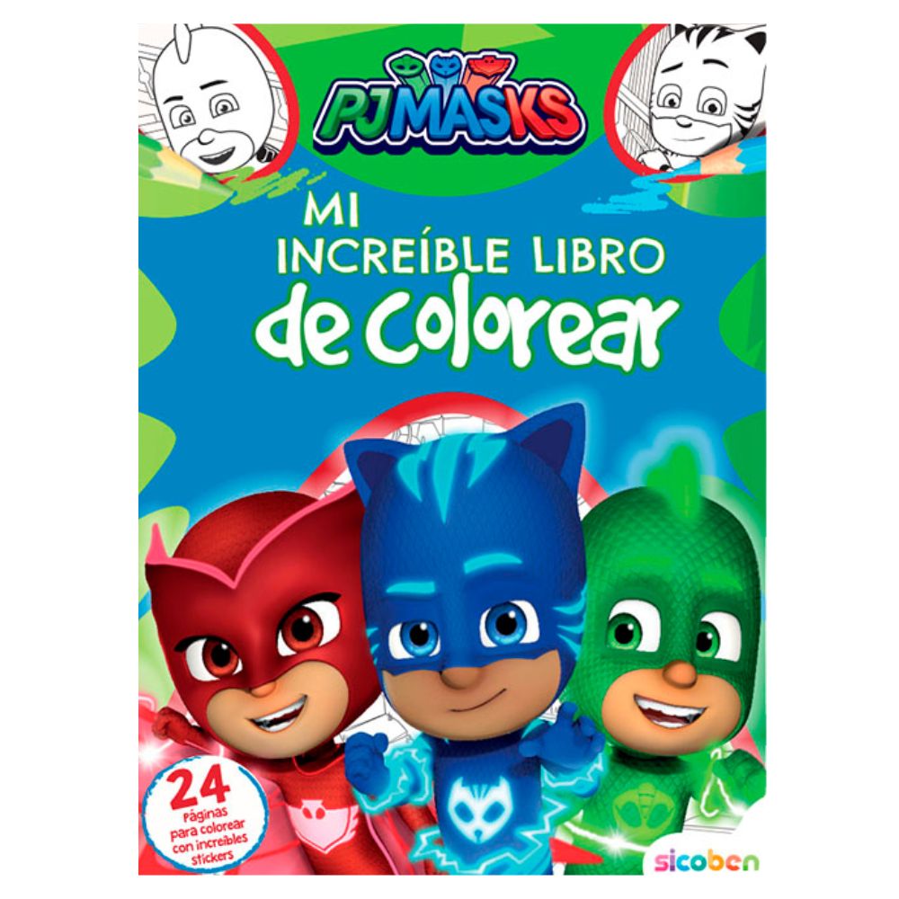 PjMasks Mi Increible Libro De Colorear 24 pag