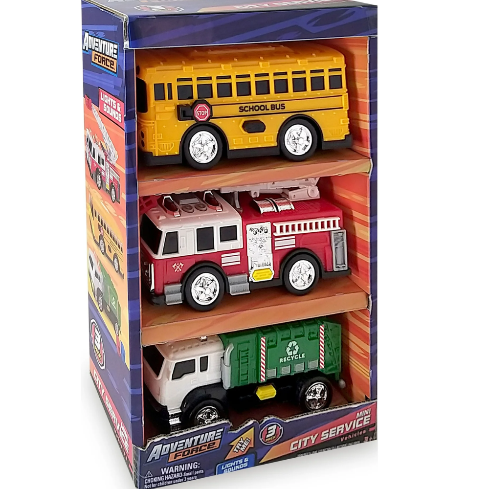 Adventure Force Mini City Service 3 Carros 3+