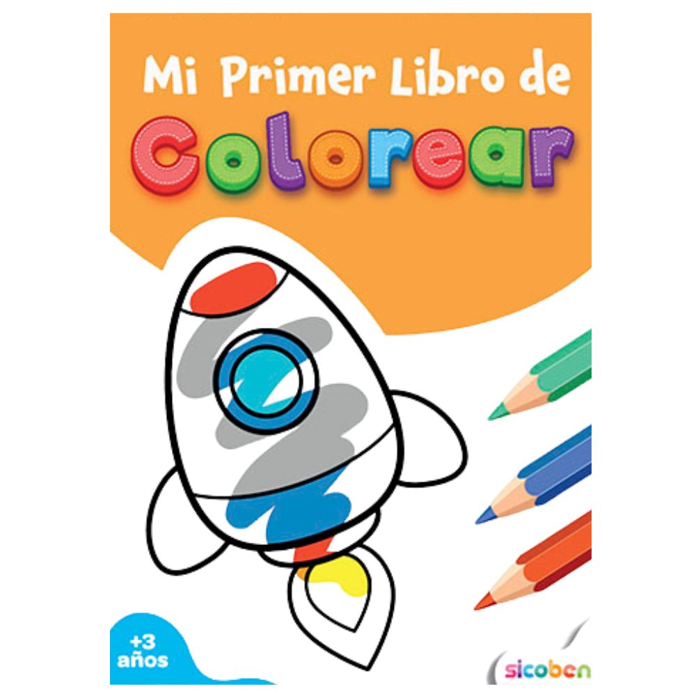 Mi Primer Libro Colorear III 24 pag + Stickers