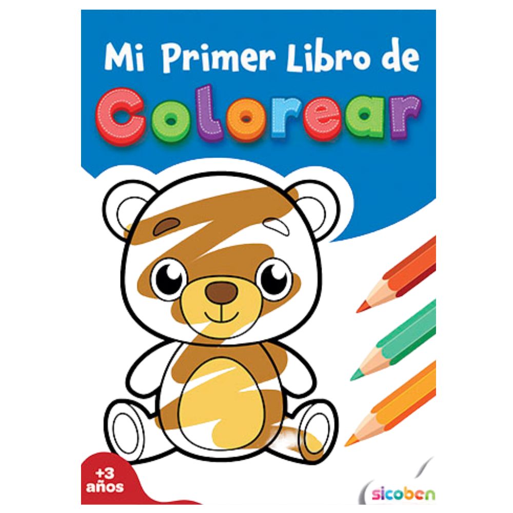 Mi Primer Libro Colorear I 24 pag + Stickers