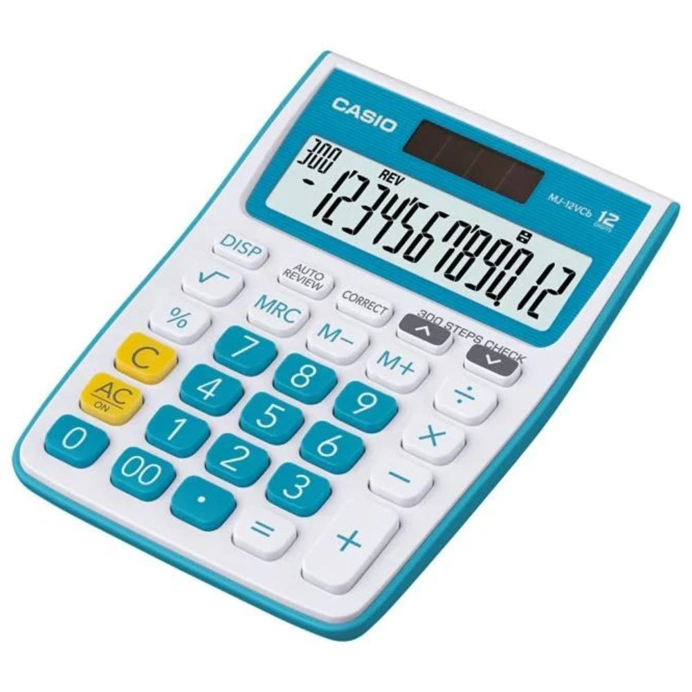 Casio Calculadora De Escritorio 12 Dígitos MJ-12VCb-BU