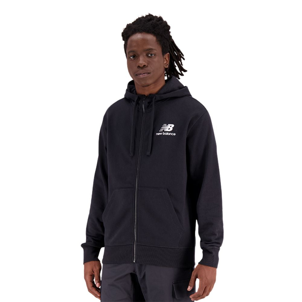 New Balance Chaqueta Essentials Stacked Logo French Terry Para Caballero