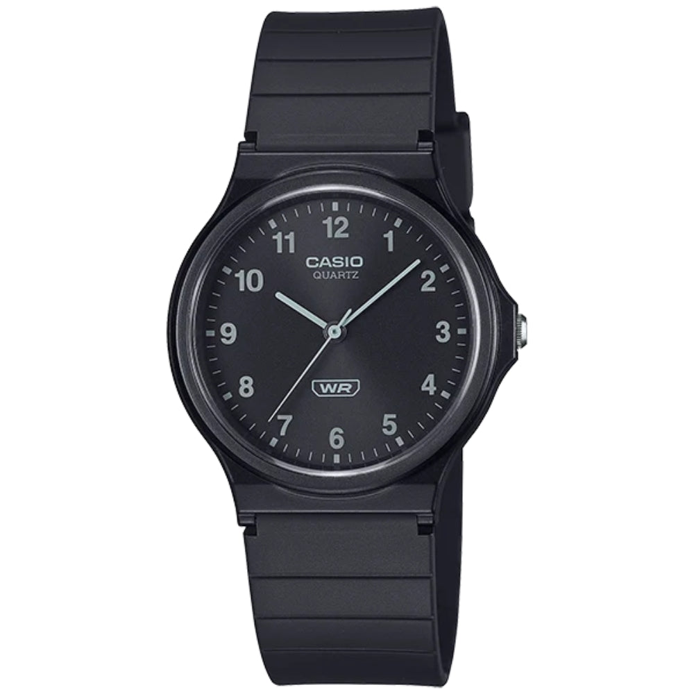 Casio Reloj Casual Correa De Resina Para Caballeros Black
