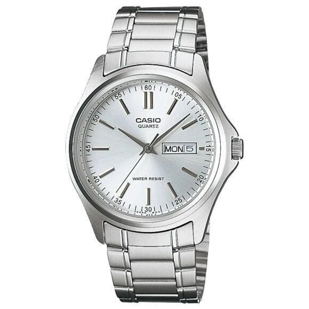 Casio Reloj Casual Correa De Acero Inoxidable Para Caballeros Silver