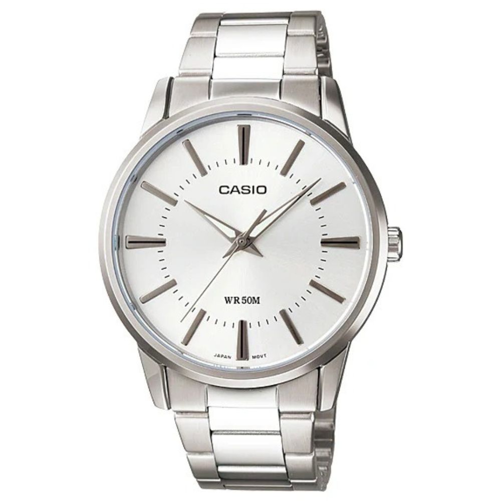 Casio Reloj Casual Correa De Acero Inoxidable Para Caballero Silver