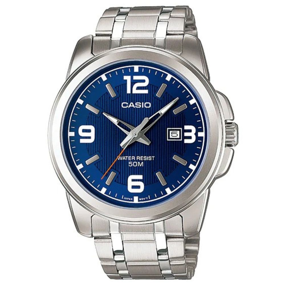 Casio Reloj Casual Correa De Acero Inoxidable Para Caballero Silver