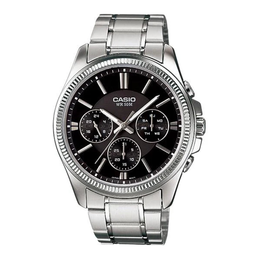 Casio Reloj Casual Correa de Acero Inoxidable para Caballeros