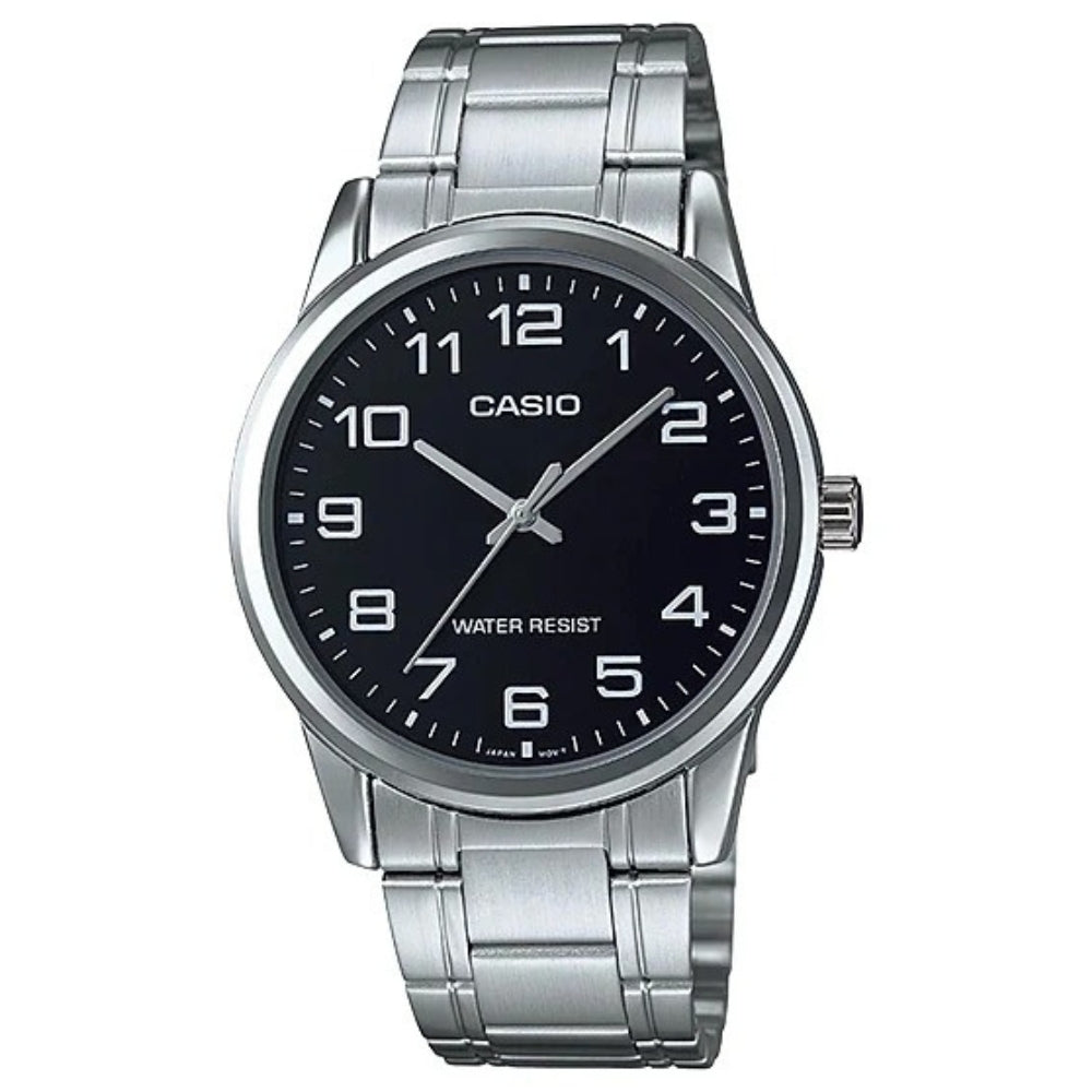 Casio Reloj Casual Correa De Acero Inoxidable Para Caballeros Black