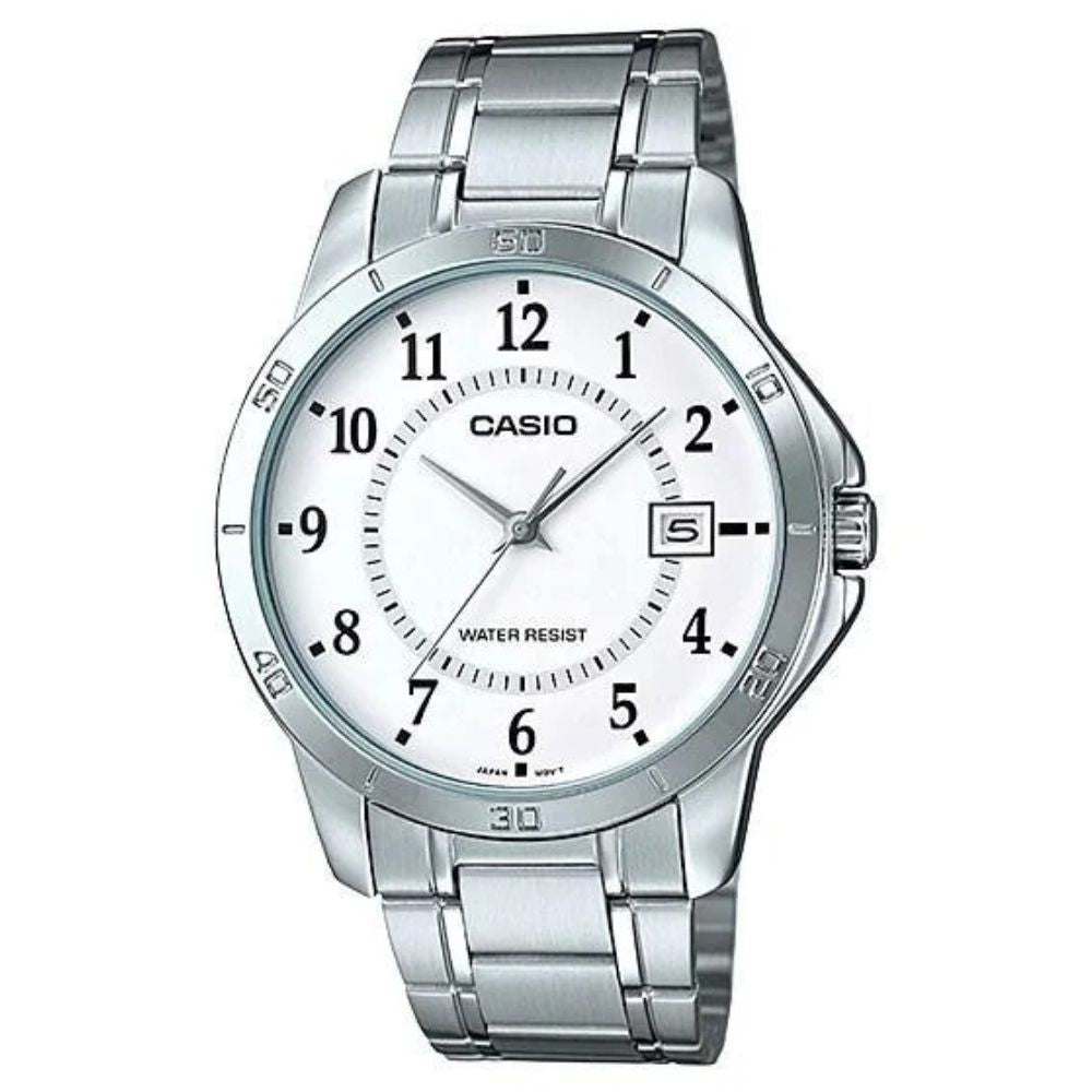 Casio Reloj Casual Correa De Acero Inoxidable Para Caballero Silver