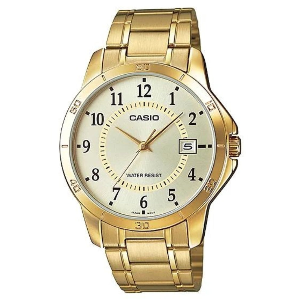 Casio Reloj Casual Correa De Acero Inoxidable Para Caballeros Gold
