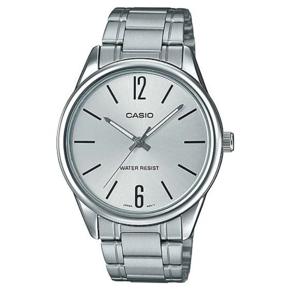 Casio Reloj Casual Correa De Acero Inoxidable Para Caballero Silver