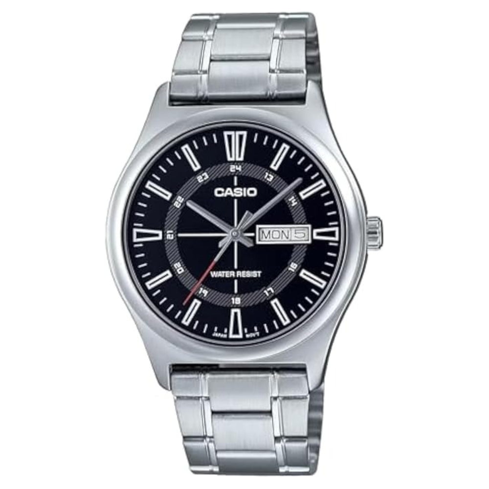 Casio Reloj Casual Correa De Acero Inoxidable Para Caballeros Black