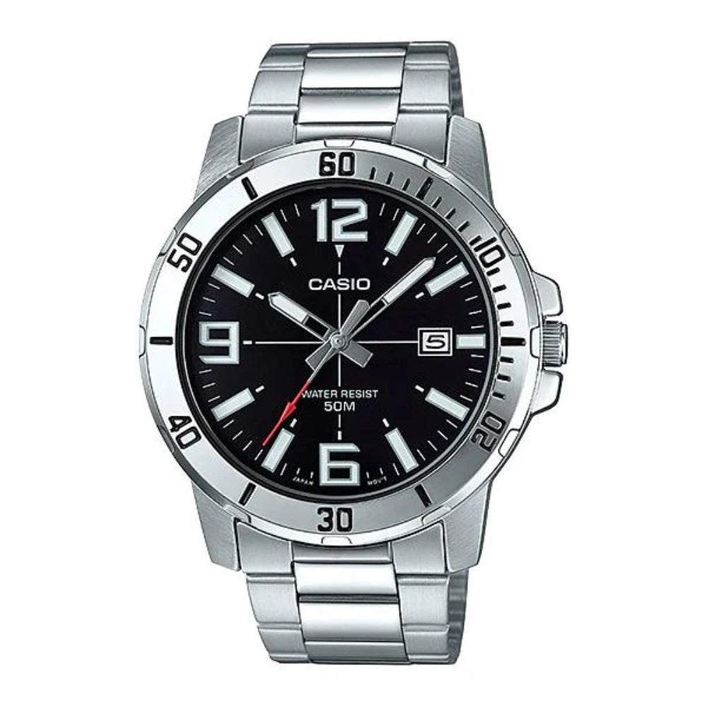 Casio Reloj Casual Correa de Acero Inoxidable Para Caballeros