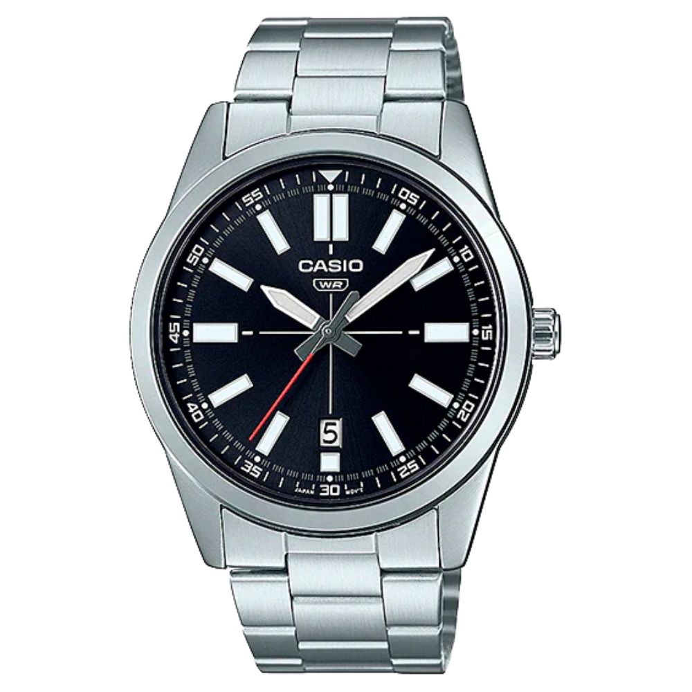 Casio Reloj Casual Correa De Acero Inoxidable Para Caballero Silver
