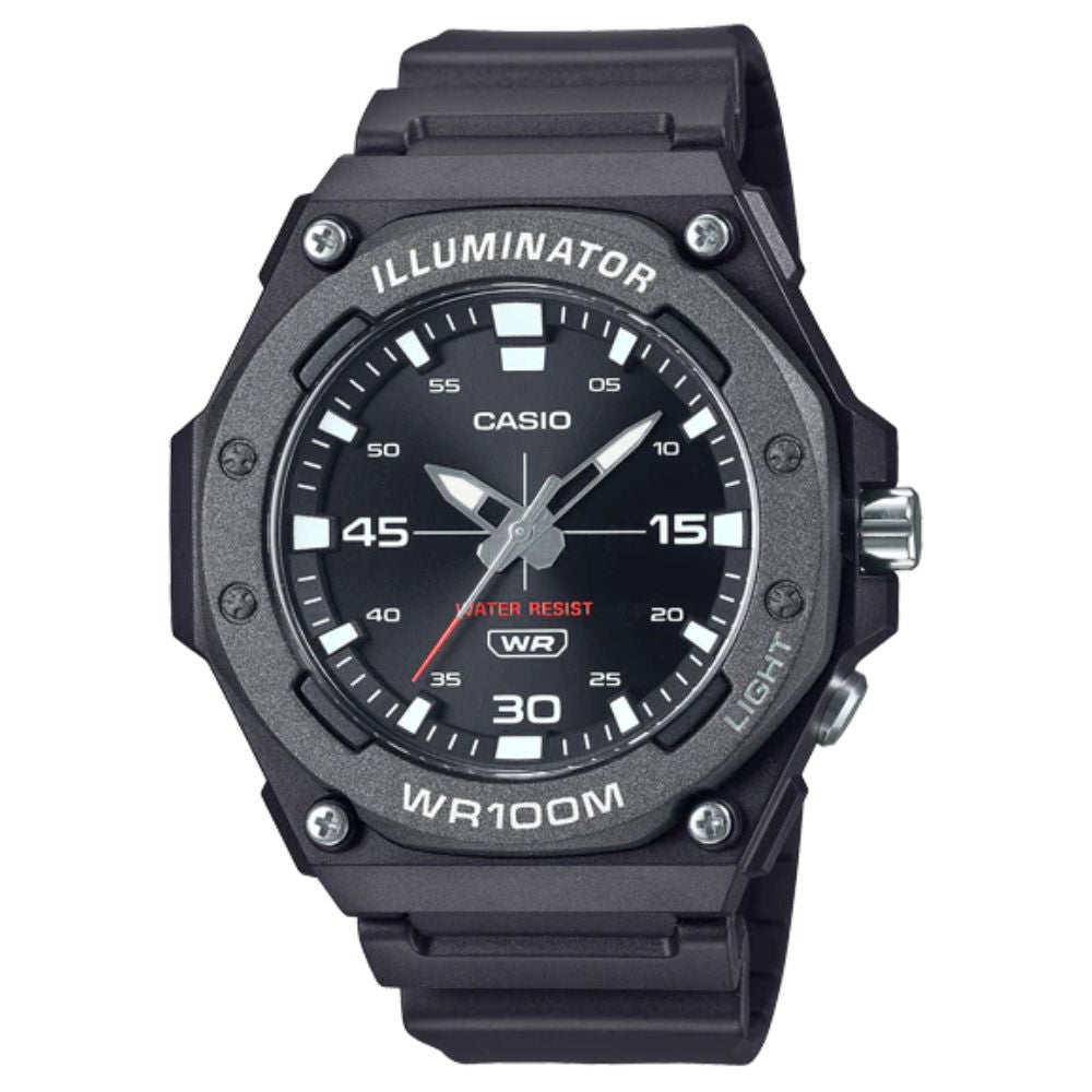 Casio Reloj Digital Correa De Resina Para Caballero Black