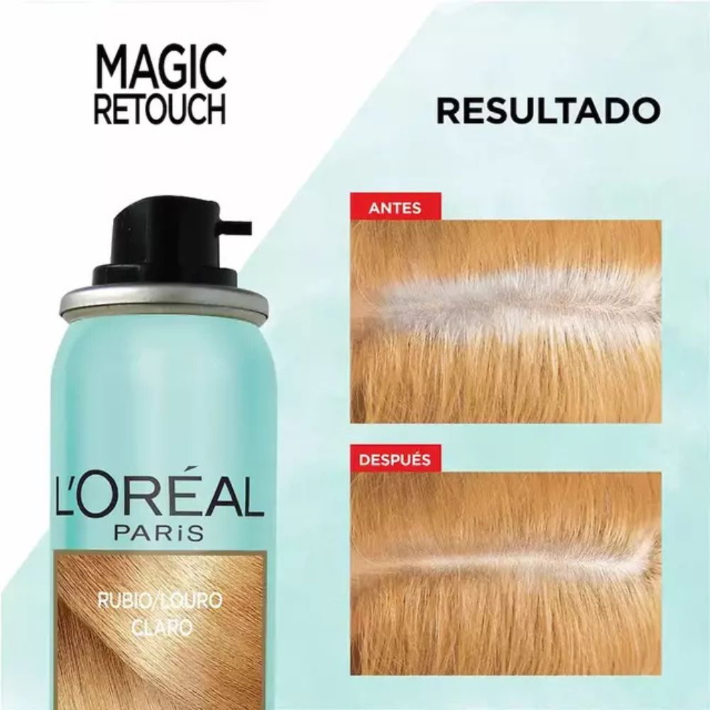 Spray Cubre Canas Loreal Magic Retouch Rubio Claro 75 ml