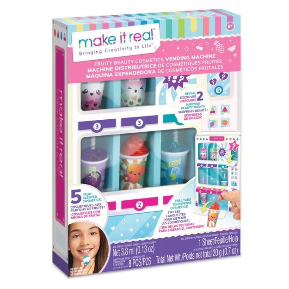 Make It Real Máquina Expendedora De Cosméticos Frutales 8+ 8Pzs