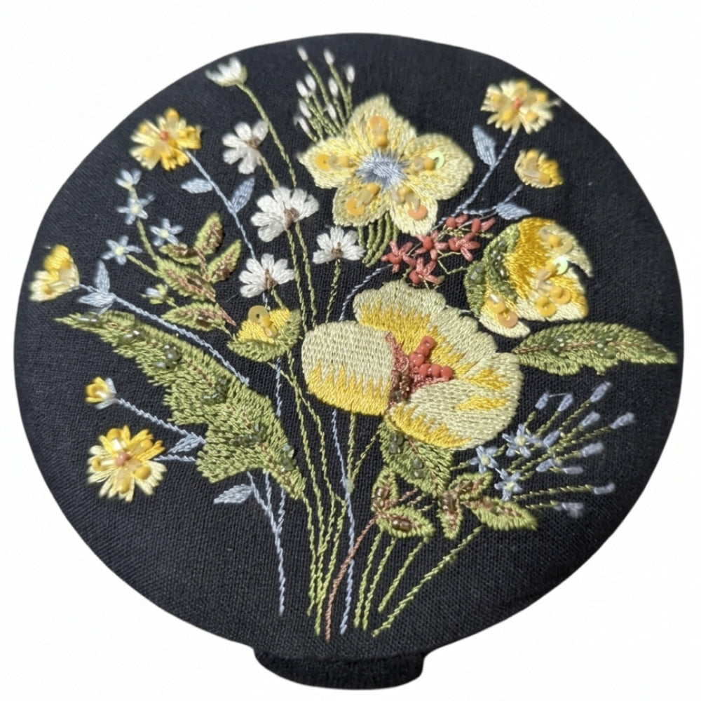 Mini Joyero Jewelry Organizer Black Floral