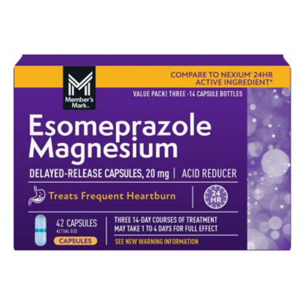 Esomeprazole Magnesium Member's Mark Delayed Release 42 Capsulas 20 mg