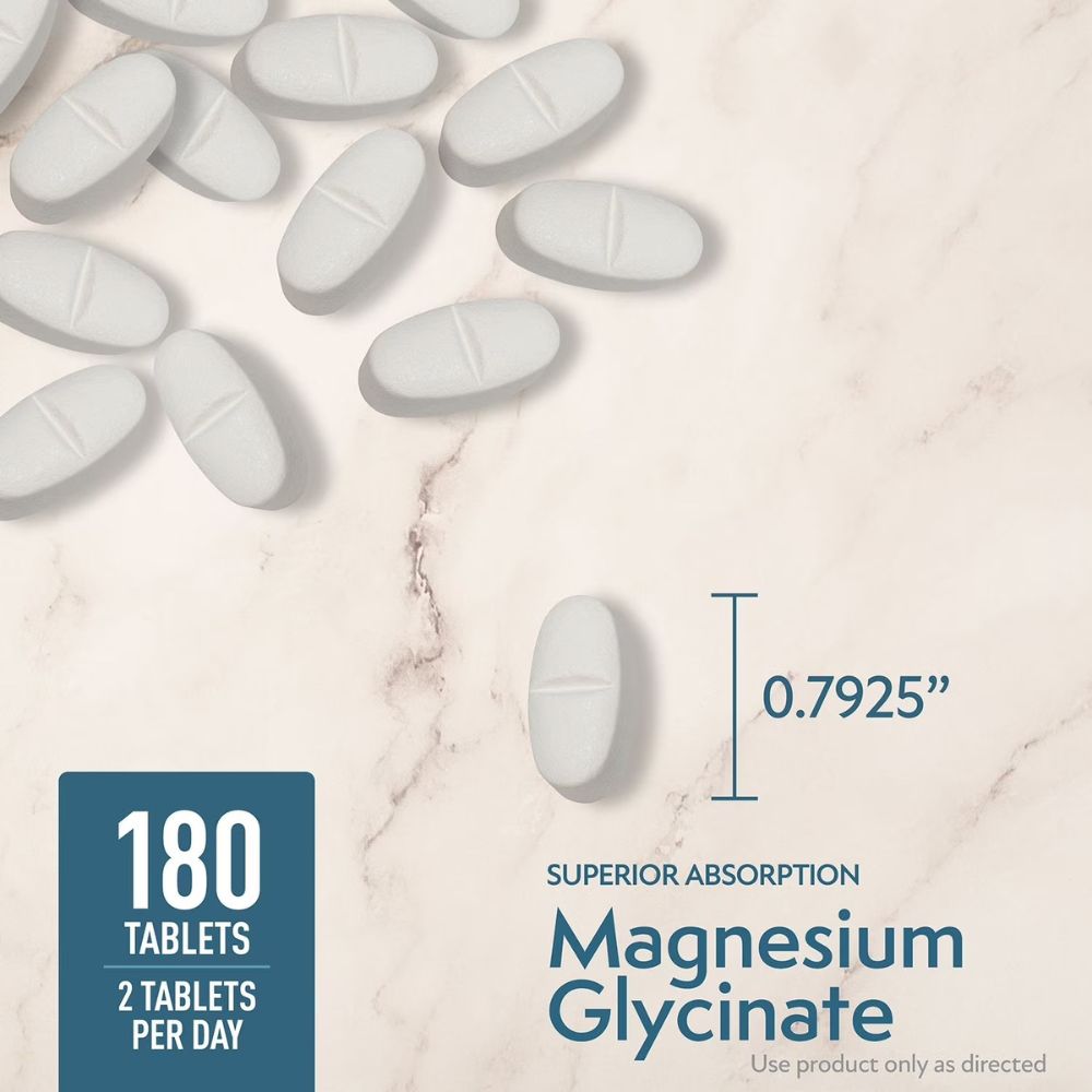 Member's Mark Magnesium Glycinate Dietary Supplement 180 Tablets