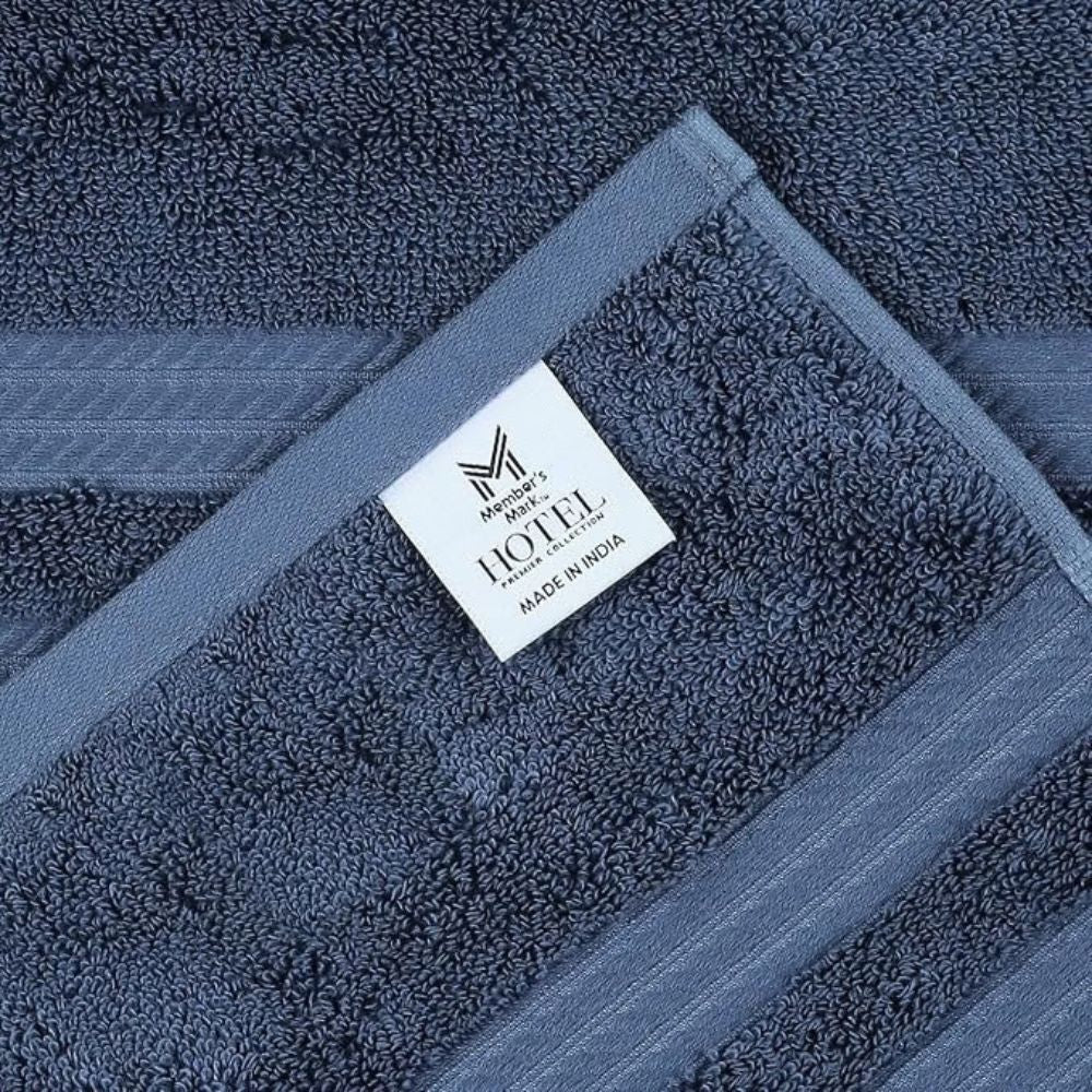 Toalla Hotel Premier Collection Oversized De Baño Color Wash Indigo 76.2 cm x 147.3cm 100% Algodón