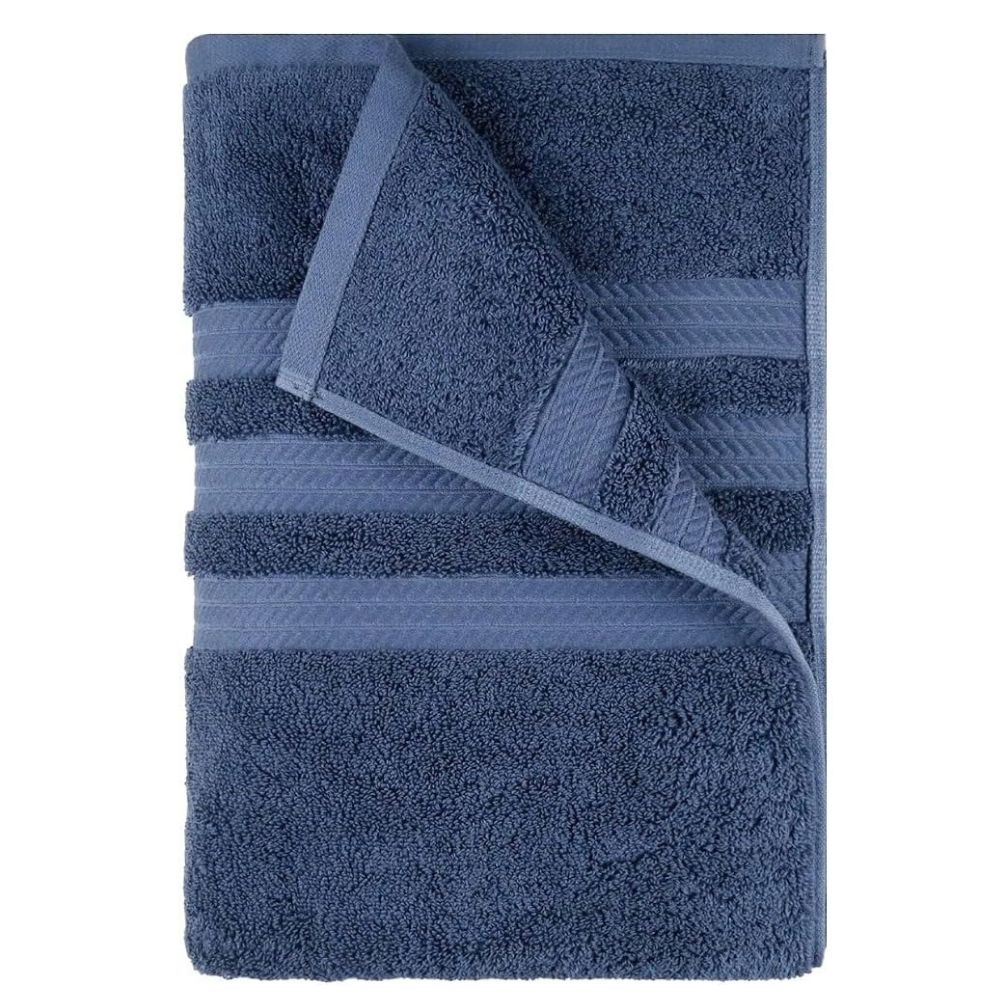 Toalla Hotel Premier Collection Oversized De Baño Color Wash Indigo 76.2 cm x 147.3cm 100% Algodón