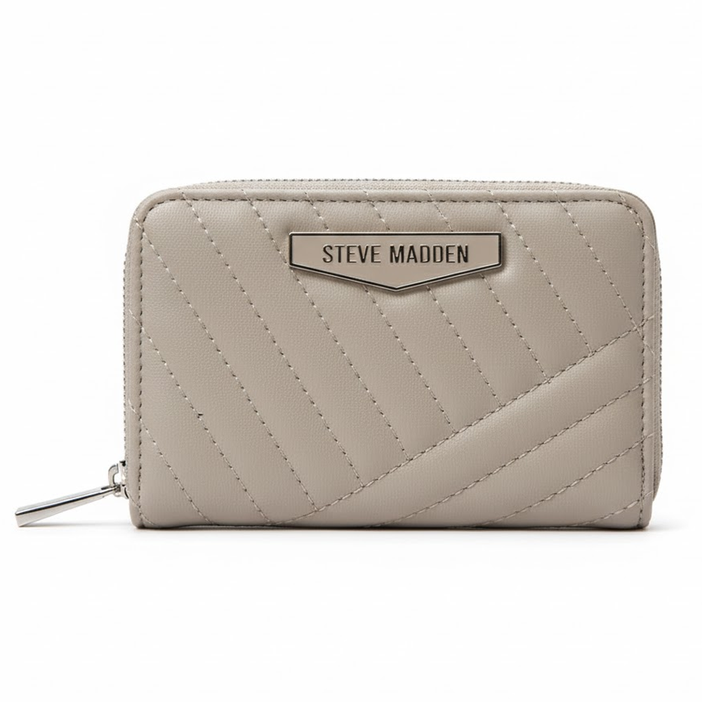 Steve Madden Monedero Quilted Bifold Pumice