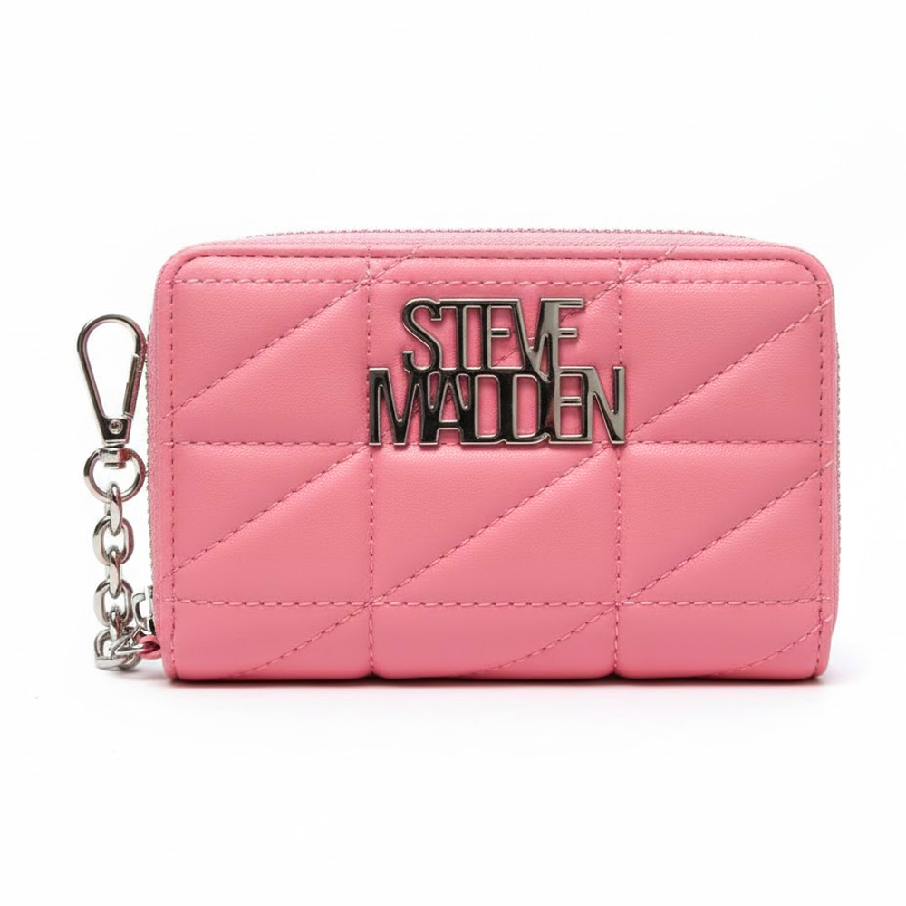 Steve Madden Monedero Quilted Zip Around Pink
