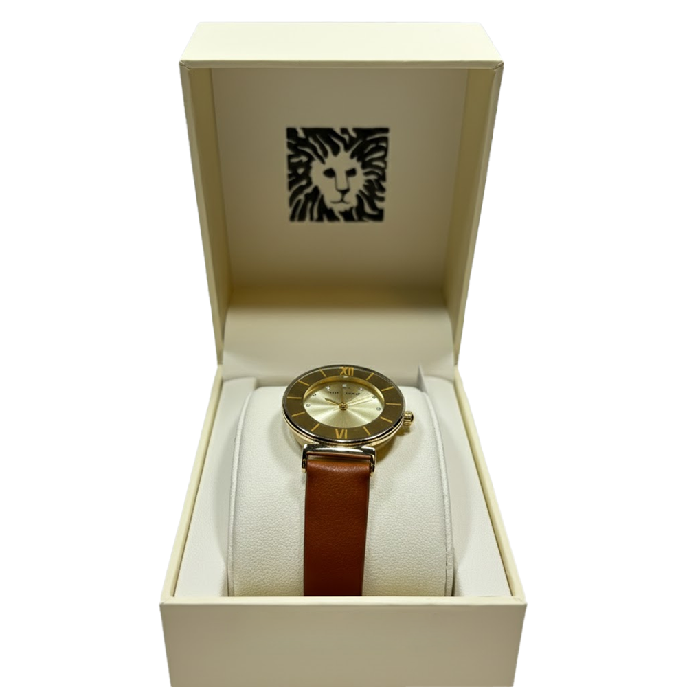 Anne Klein Reloj Para Damas Mocha & Golden