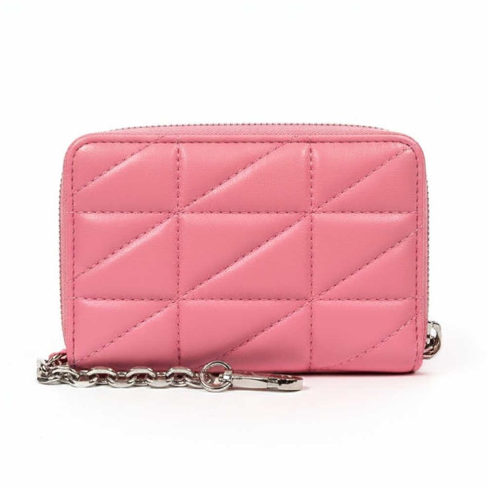 Steve Madden Monedero Quilted Zip Around Pink