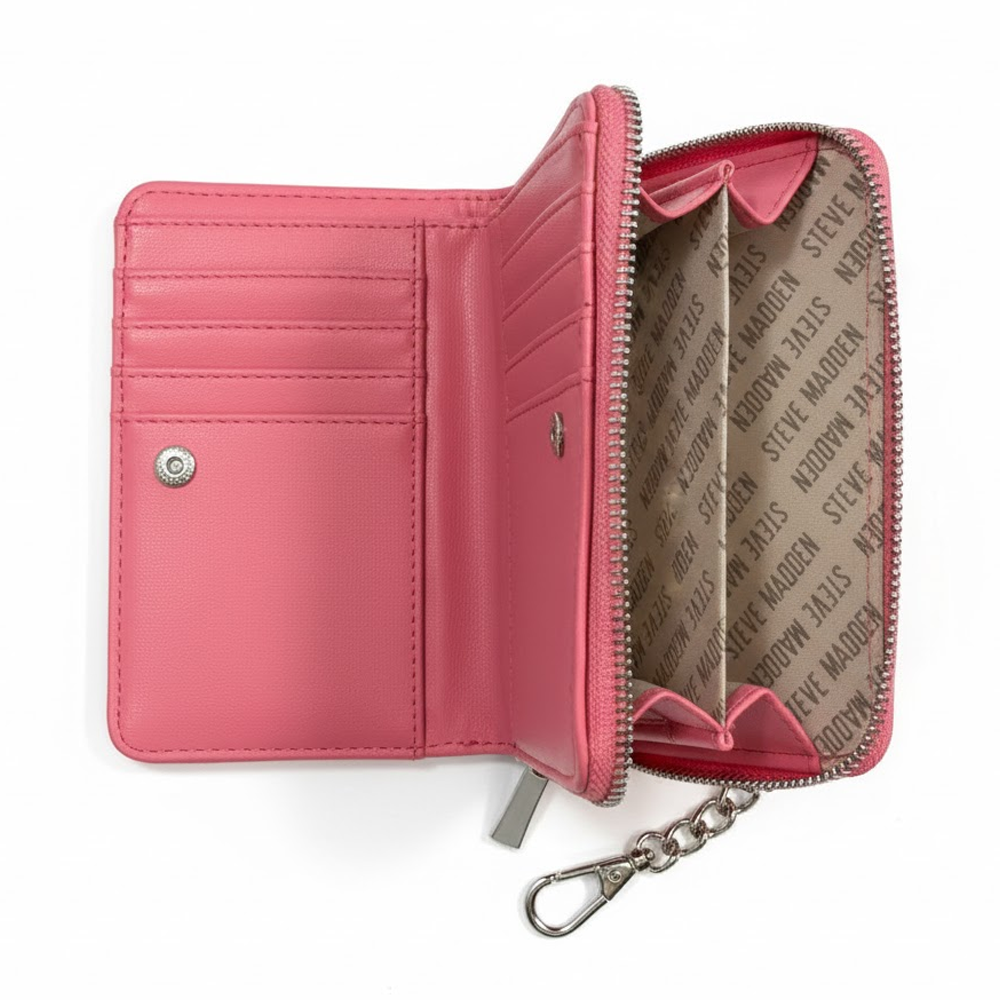 Steve Madden Monedero Quilted Zip Around Pink