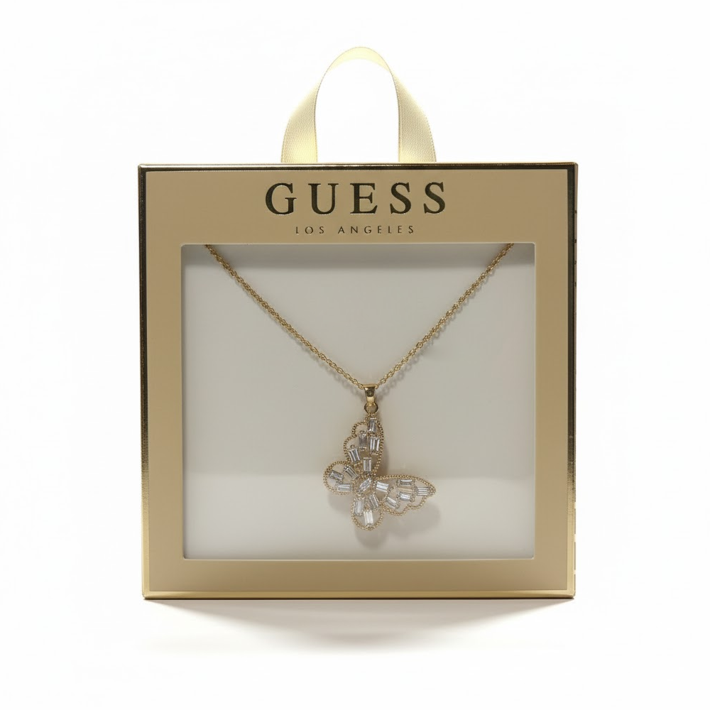 Guess Set De Collar y Zarcillos Mariposa