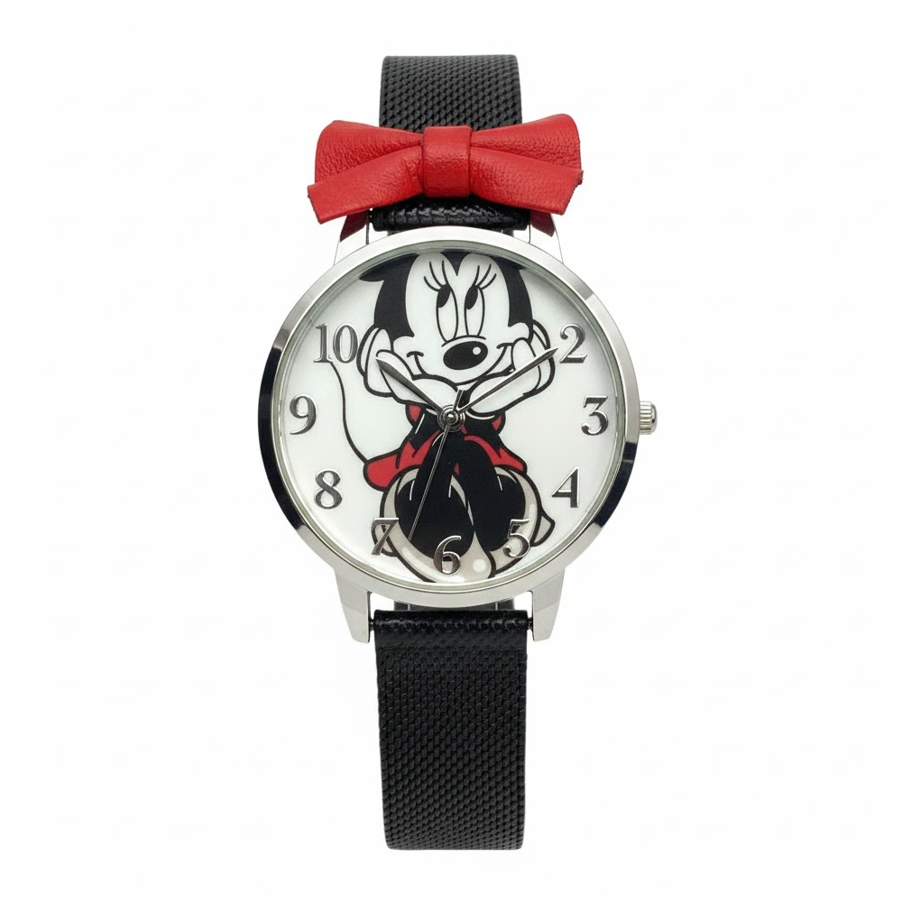 Disney Reloj Minnie Mouse Para Niñas Black